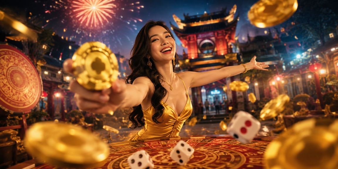 Người chơi tài xỉu với xúc xắc trong không khí lễ hội sôi động tại Hà Nội
