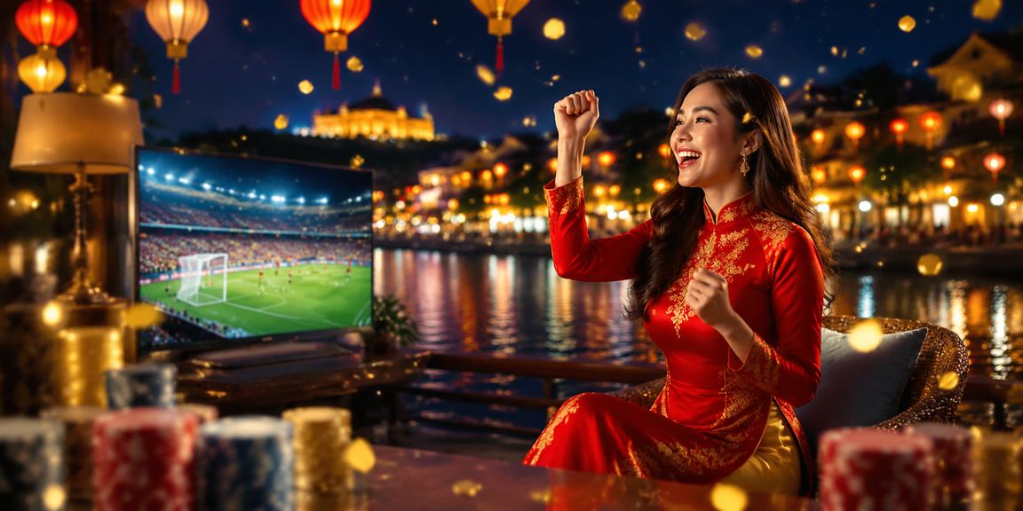Người dùng tại Huế trong trang phục áo dài tham gia cá cược trực tuyến