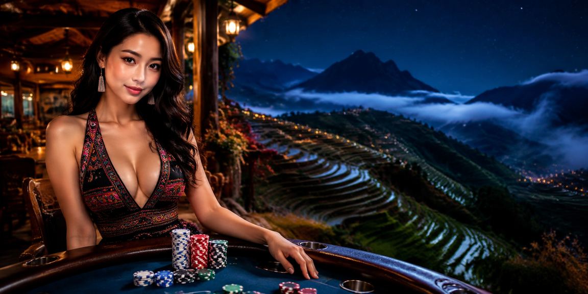 Người dùng trải nghiệm ứng dụng casino c6h12o6 bên tách cà phê giữa khung cảnh Sapa